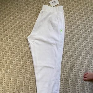 Dudley Stephens white terry joggers
